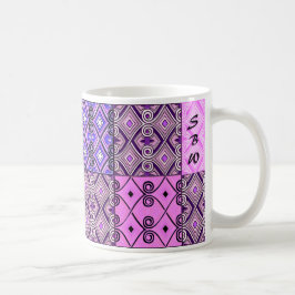 Purpurfärgad persisk Patchwork (personlig mugg) Kaffemugg