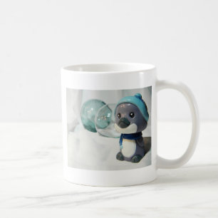 Purpurfärgad pingvin mig kaffemugg