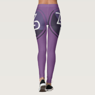 Purpurfärgad PIVX-zPIVdamasker Leggings