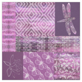 Purpurfärgad polityr: Mosaik Tyg