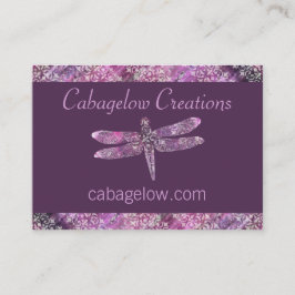 Purpurfärgad polityr: Slända Visitkort