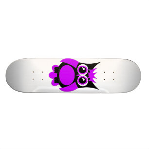 Purpurfärgad Punk ugglaSkateboard Skateboard Bräda 20 Cm