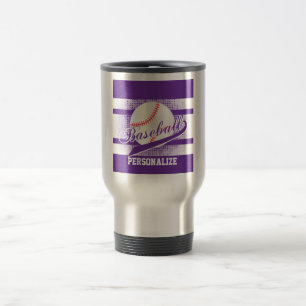 Purpurfärgad Retro baseballstil Resemugg
