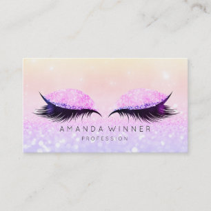 Purpurfärgad rosa Makeup för glitter för Ombre Tidsbeställning Kort