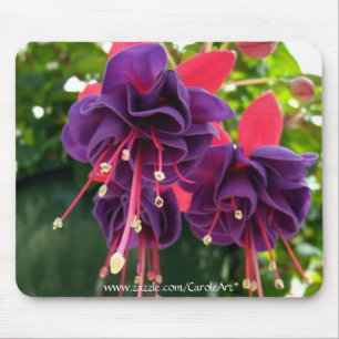 "Purpurfärgad rosa passion" Mousepad Musmatta