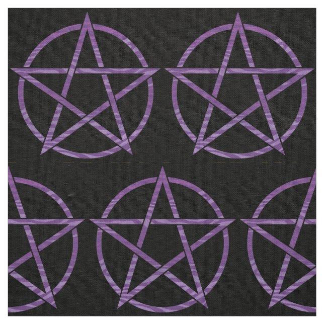 Purpurfärgad sebraPentagram Tyg (Prov)