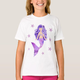 Purpurfärgad sjöjungfrusjöstjärnaT-tröja T Shirt