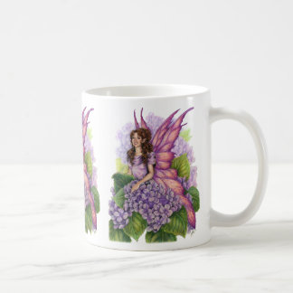 Purpurfärgad skälmskt naturväxenmugg kaffemugg