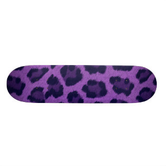 PURPURFÄRGAD) skateboard "för LEOPARD" ( Bräda 19,5 Cm
