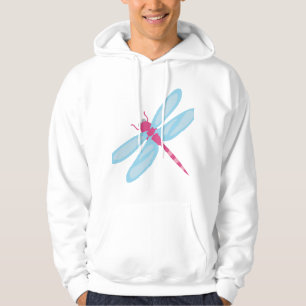 Purpurfärgad slända tröja med luva