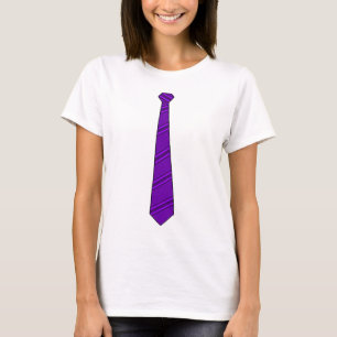 Purpurfärgad slipsskjorta t-shirt