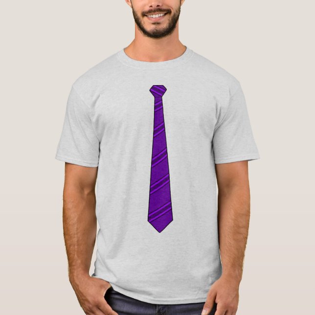 Purpurfärgad slipsskjorta t shirt (Framsida)