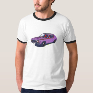 Purpurfärgad smådjävul som orsakar felt-skjorta tee shirt