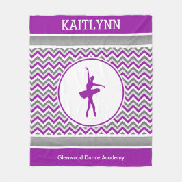 Purpurfärgad sparredansarepersonlig fleecefilt