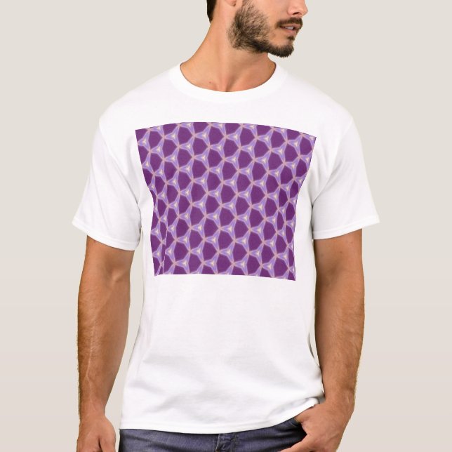 Purpurfärgad symmetri tee shirt (Framsida)