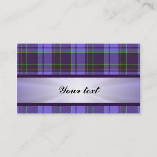 Purpurfärgad Tartan med bandet Visitkort