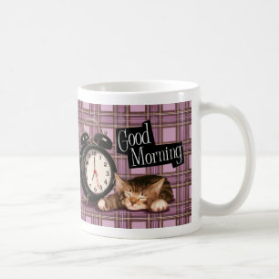 purpurfärgad Tartankattunge Kaffemugg