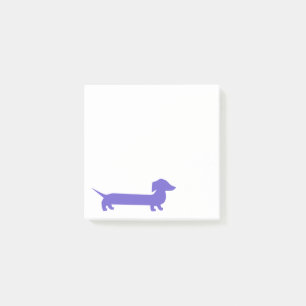 Purpurfärgad tax gulliga Doxie Post-it Block