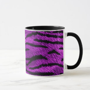 purpurfärgad tigertryckmugg mugg