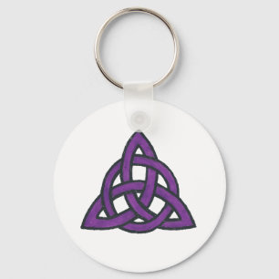 Purpurfärgad Trinity Nyckelring