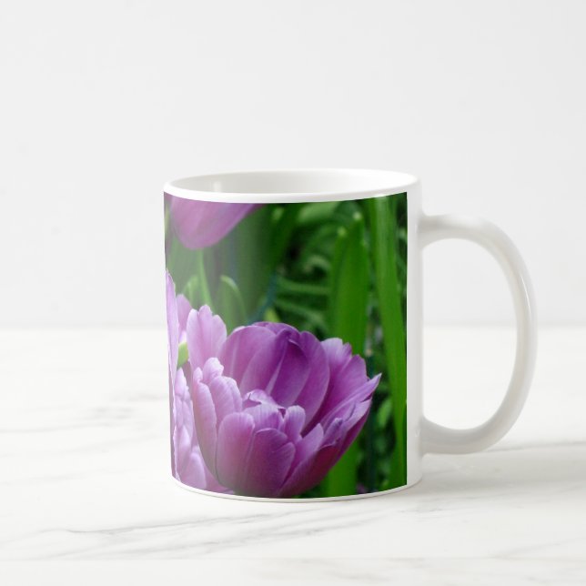 Purpurfärgad tulpanmugg kaffemugg (Höger)