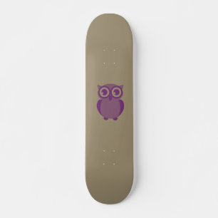 Purpurfärgad ugglaSkateboard Mini Skateboard Bräda 18,7 Cm