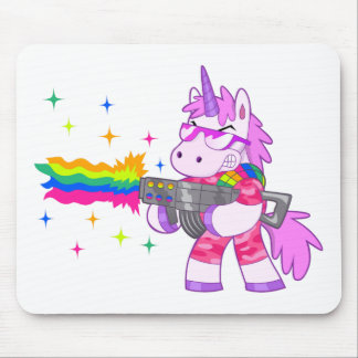 Purpurfärgad Unicorn - vapen Musmatta