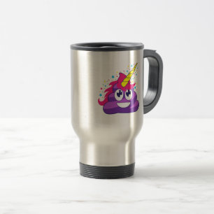 Purpurfärgad UnicornEmoji Poop Resemugg