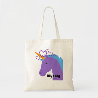 Purpurfärgad Unicorntoto Tygkasse