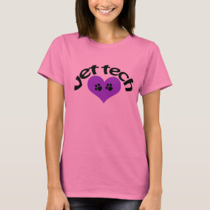 Purpurfärgad utslagsplats för hjärtavettech t-shirt