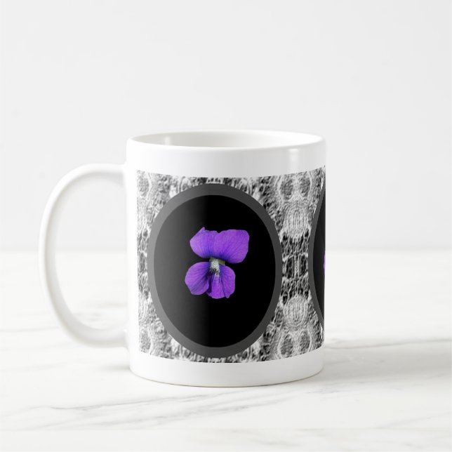 Purpurfärgad violett mugg (Vänster)