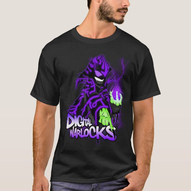 Purpurfärgad Warlock för Digital Warlock - T-shirt (Framsida)