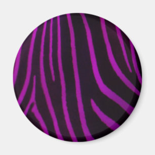 Purpurfärgad zebra tryckmagnet magnet