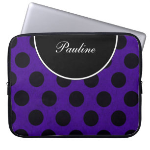 Purpurfärgade bärbar datorMonogramsleever Laptop Sleeve