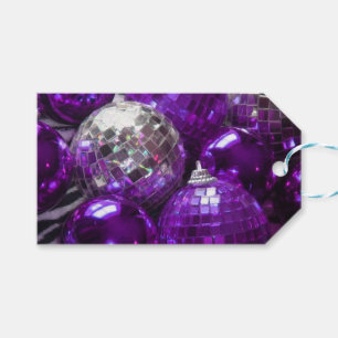 Purpurfärgade Baublesgåvamärkre Presentetikett