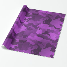 Purpurfärgade Camo Presentpapper