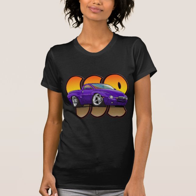 Purpurfärgade Chevy SSR Tee (Framsida)