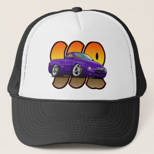 Purpurfärgade Chevy SSR Truckerkeps