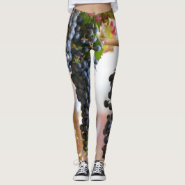 Purpurfärgade druvor leggings