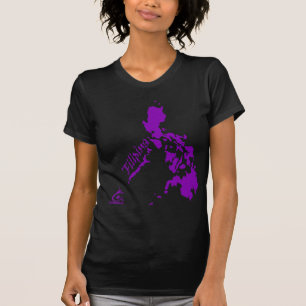 Purpurfärgade filippinska öar för Filipina T-shirt
