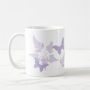 Purpurfärgade fjärilslavendelFerns Kaffemugg