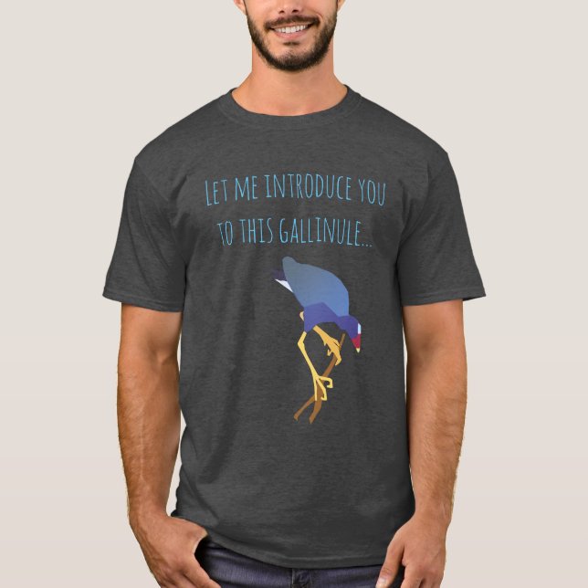 Purpurfärgade Gallinule T Shirt (Framsida)