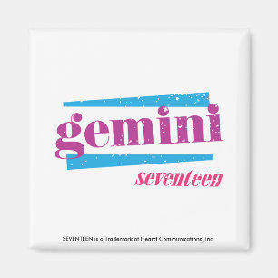 Purpurfärgade Gemini Magnet