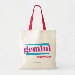 Purpurfärgade Gemini Tygkasse