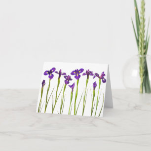 Purpurfärgade Irises - skräddarsy mall för Iris