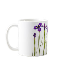 Purpurfärgade irises som isoleras på en