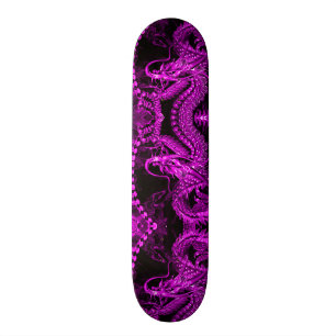 Purpurfärgade kinesiska den Pro kejsaredraken Skateboard Bräda 20,5 Cm