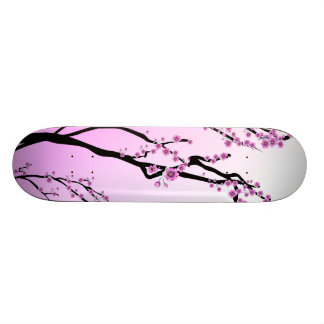 Purpurfärgade körsbärblom skateboard bräda 21,5 cm