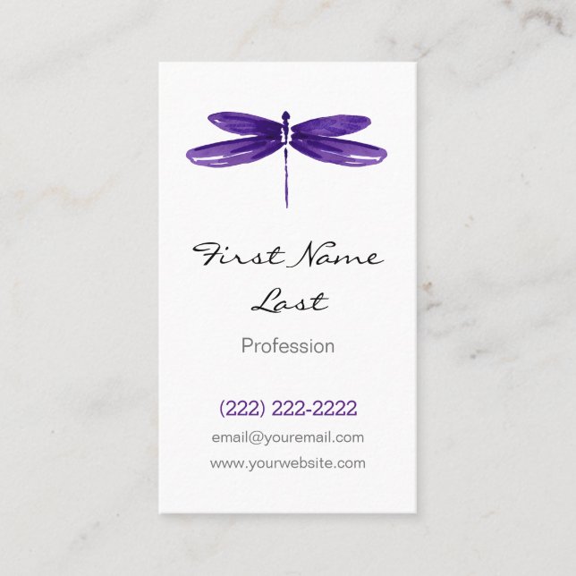 Purpurfärgade kort för fluga för drake för (Framsida)