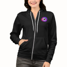 Purpurfärgade kvinna för Guido massmedia Hoodie